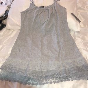 Gray lace Cami Extender NEW 3XL